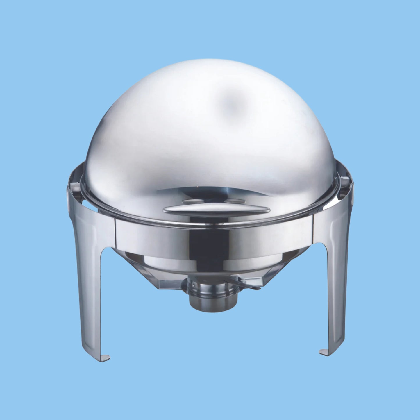 Heena's Haven Stainless Steel Round Chafing Dish 6 Liter with Fuel Holder