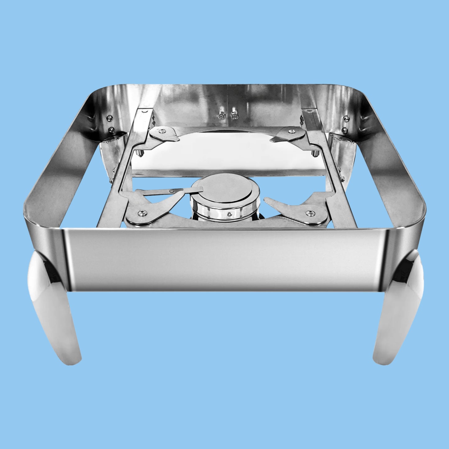 Heena's Haven Square Stainless Steel Base for 2/3 Chafing Dish 44 cm x 37 cm x 19.8 cm