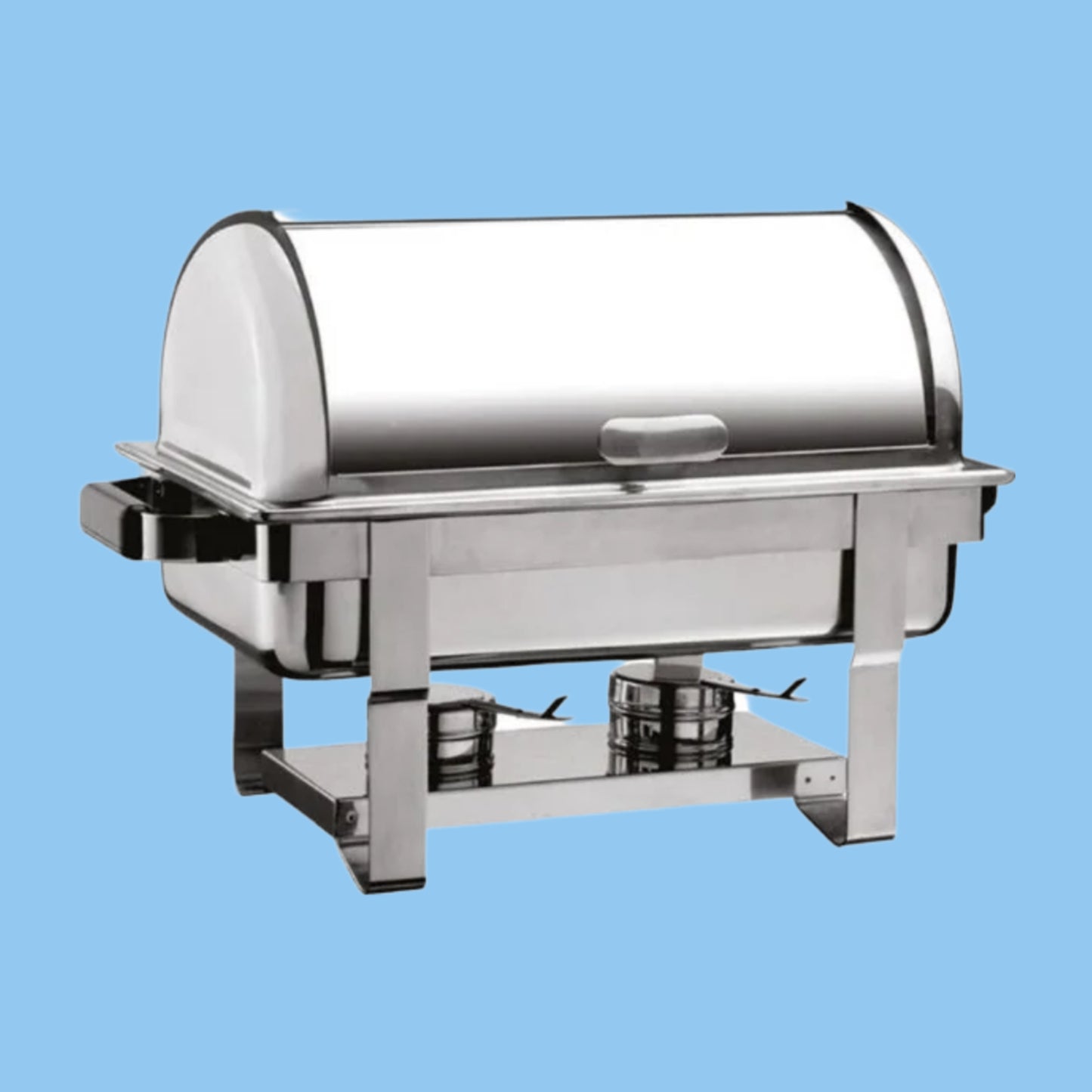 Heena's Haven Rectangular Roll Top Stainless Steel Chafing Dish