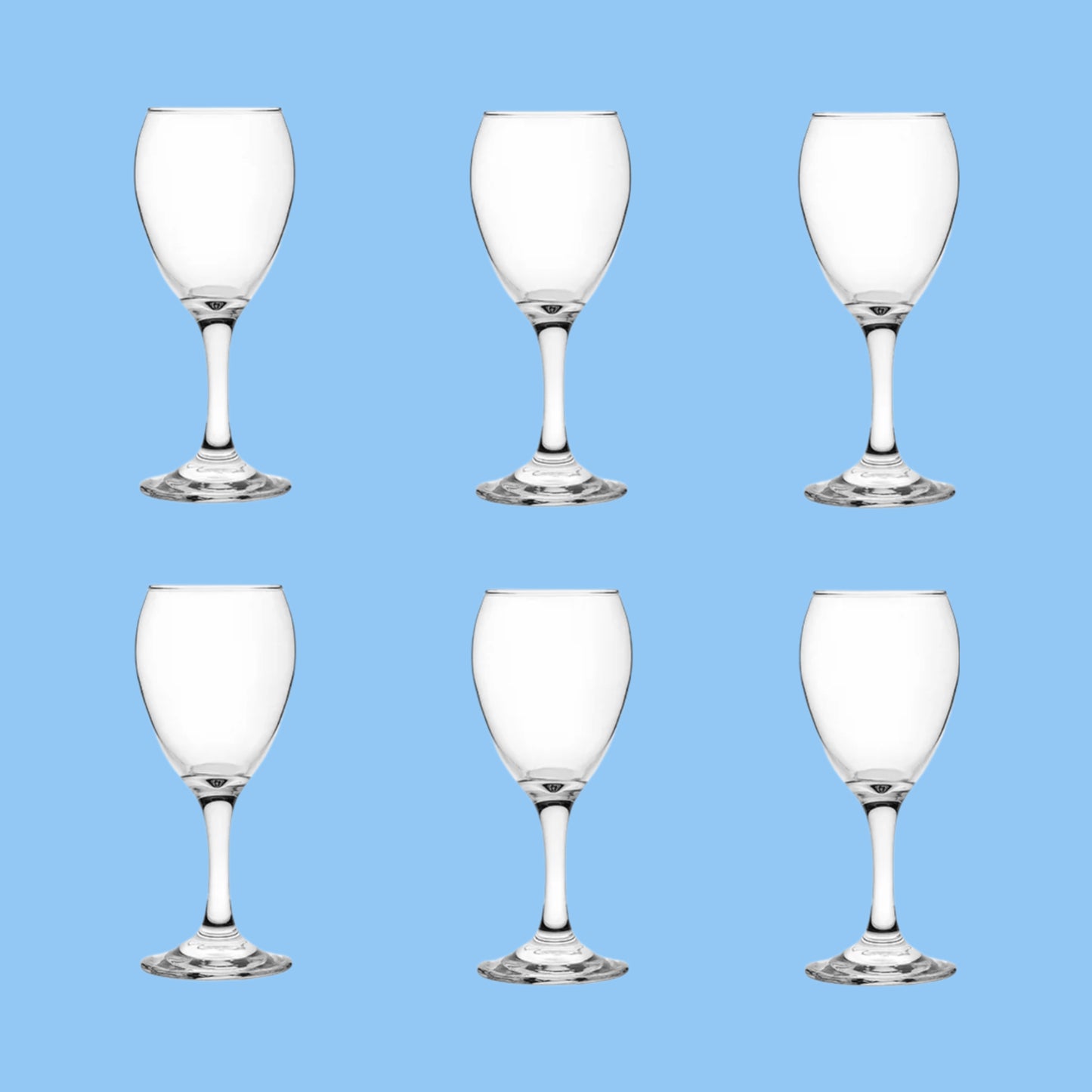Heena's Haven 6 Pieces Water Goblet 195 ml Set