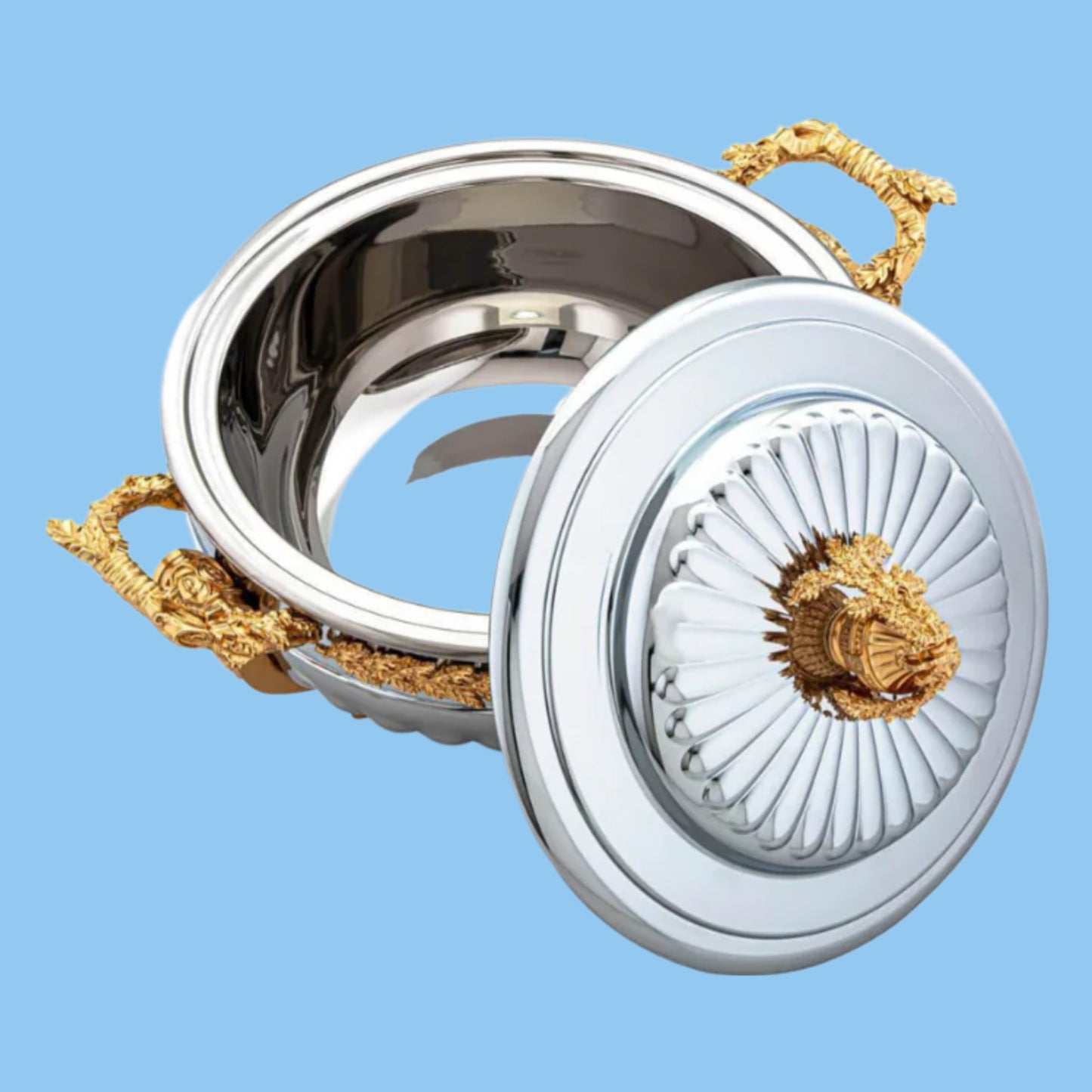Heena's Haven Gold Stainless Steel Hot Pot - Serving Pot