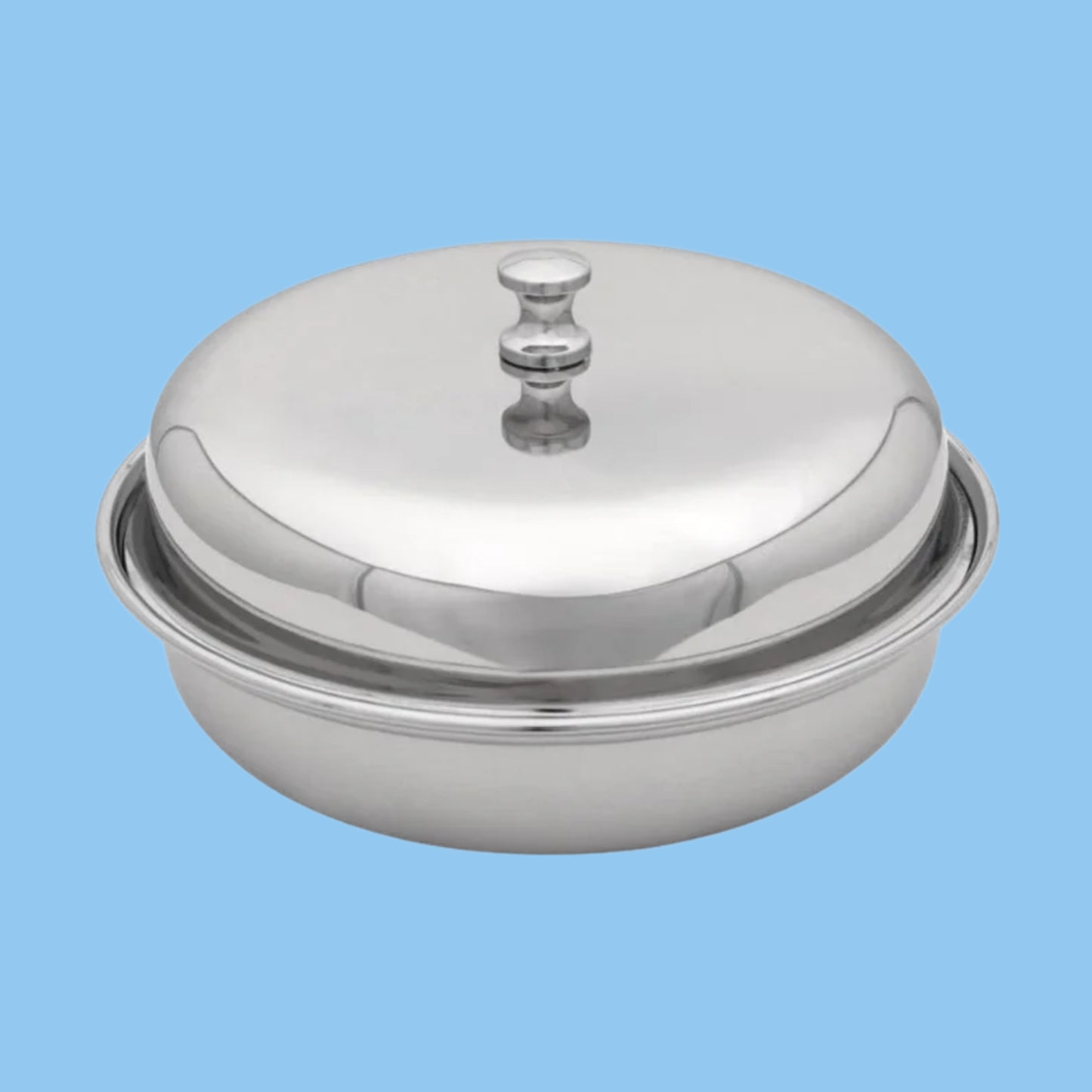 Heena's Haven Stainless Steel Entree Dish Round with Lid