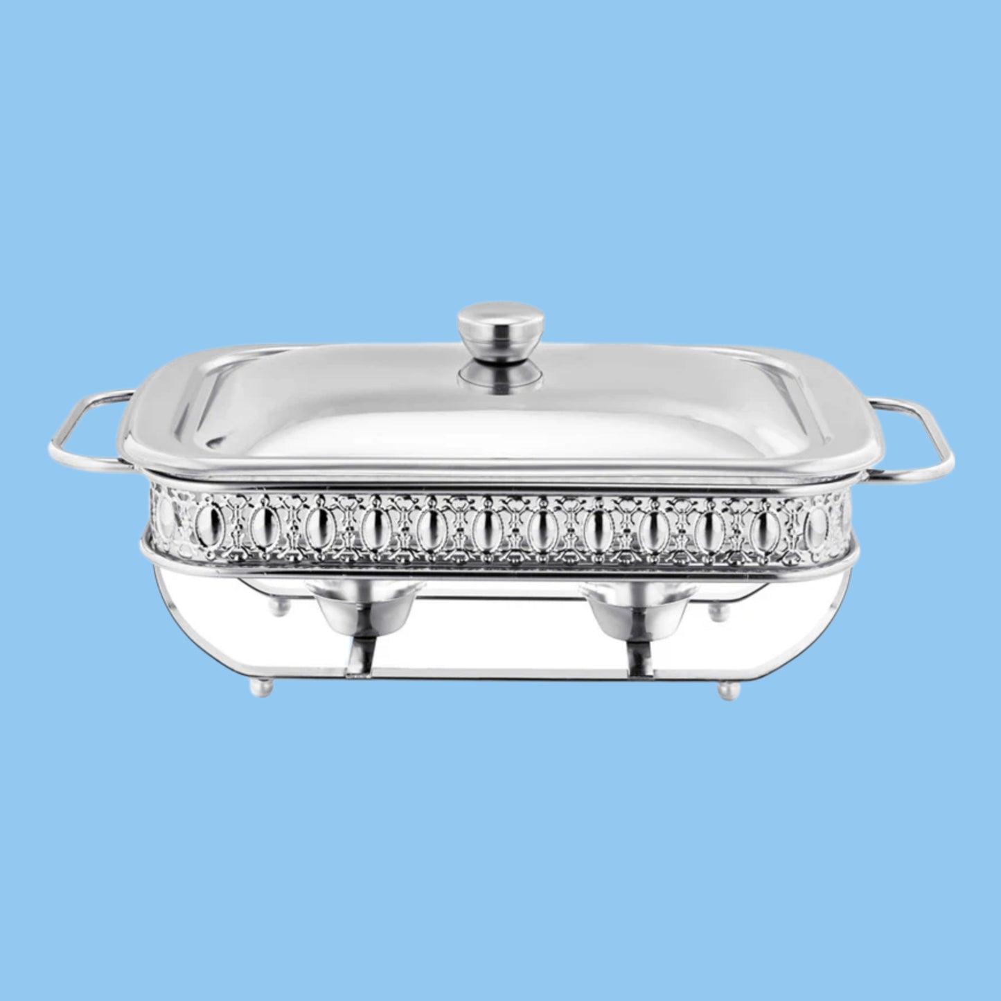 Heena's Haven Stainless Steel Silver Rectangular Food Warmer 2 Liter