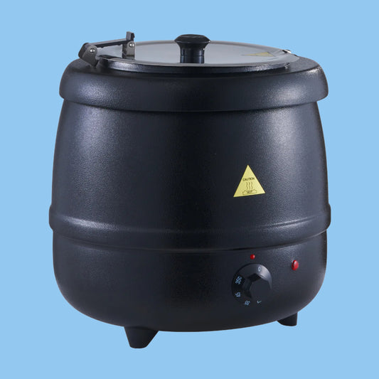 Heena's Haven Black Electric Soup Kettle Warmer 10 Liter