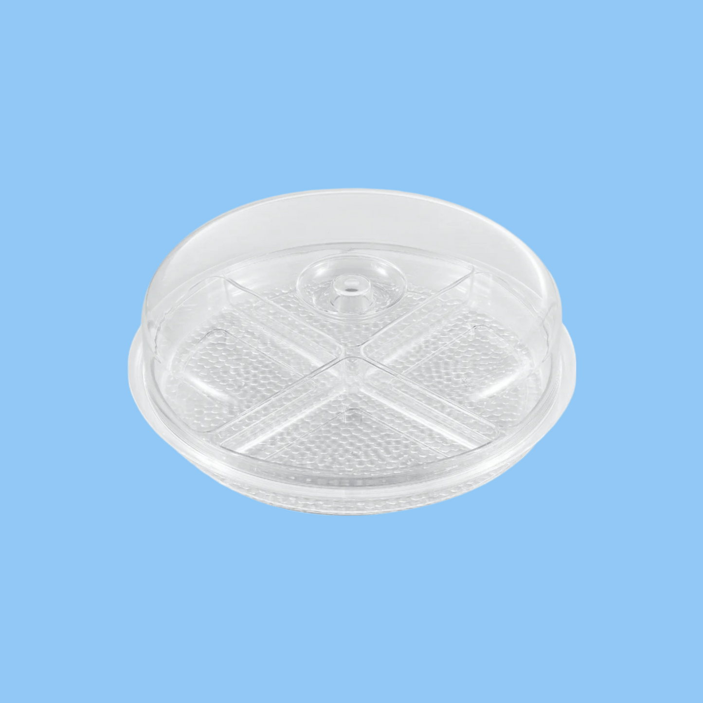 Heena's Haven Round Acrylic Candy Box 12" with 4 Inner Bowls Set