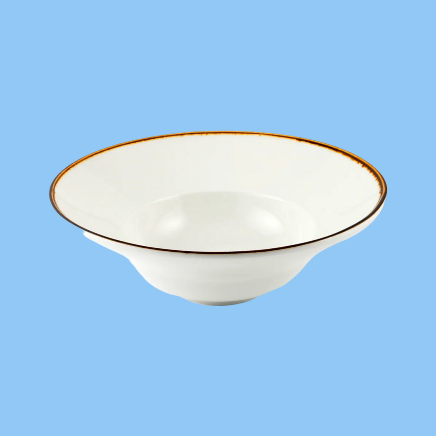 Heena's Haven Mocha Porcelain Pasta & Soup Plate