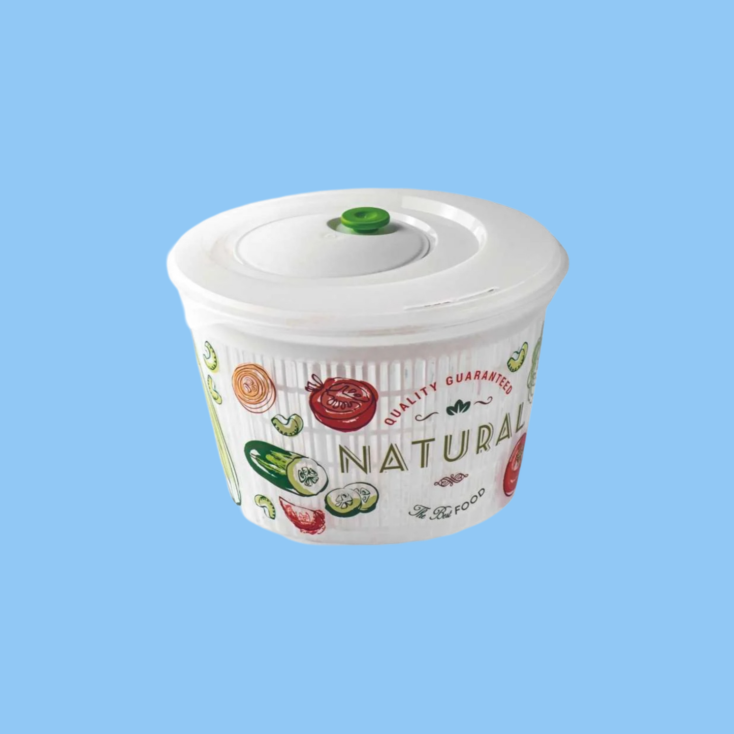 Heena's Haven ULAOP Vintage White Salad Spinner 4 Liter
