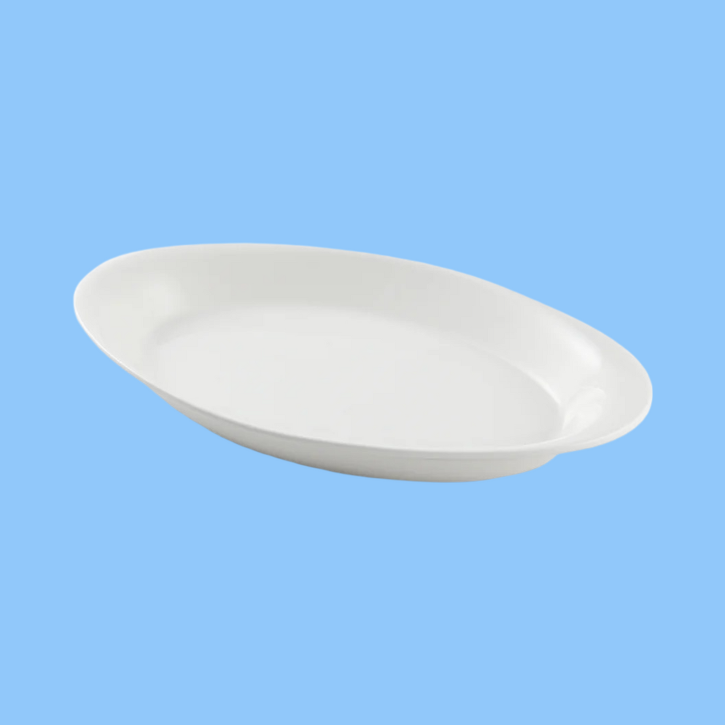 Heena's Haven Ivory Porcelain Rim Oval Platter
