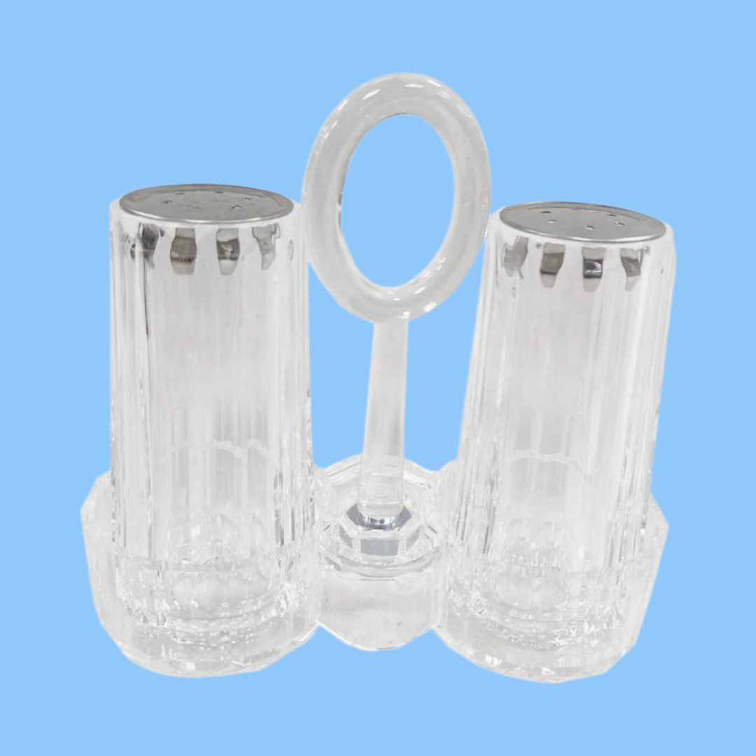 Heena's Haven Transparent Glass Condiment Bottle Set
