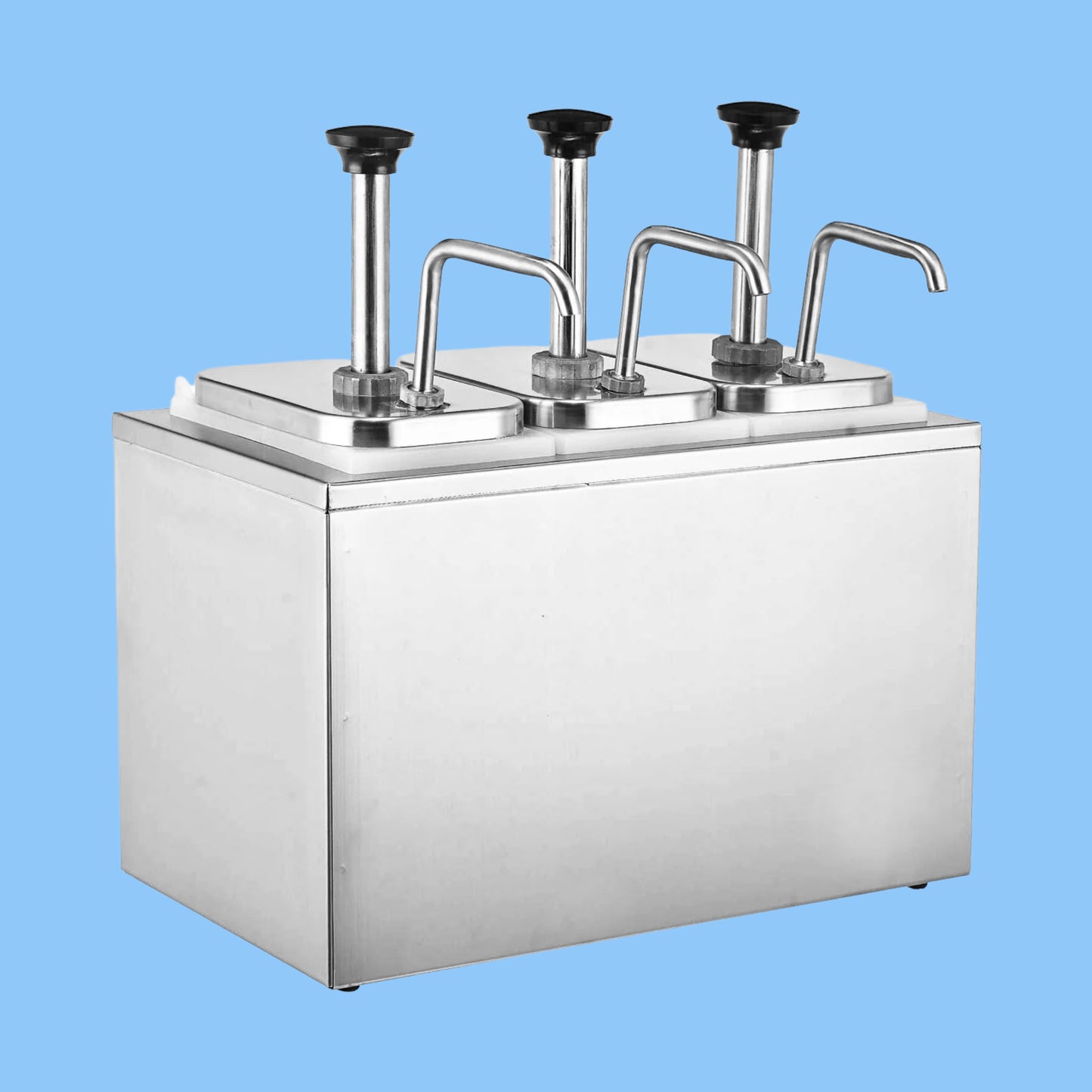 Heena's Haven Stainless Steel Triple Condiment Dispenser 3L + 3L + 3L