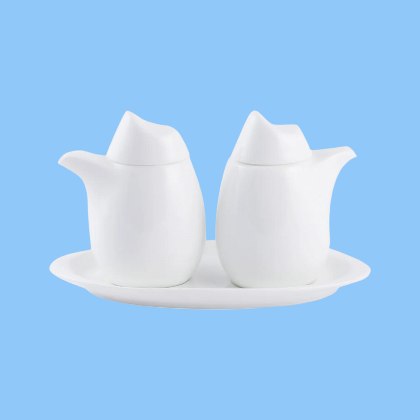 Heena's Haven Ivory Porcelain Saucer & Vinegar Pot 110 ml