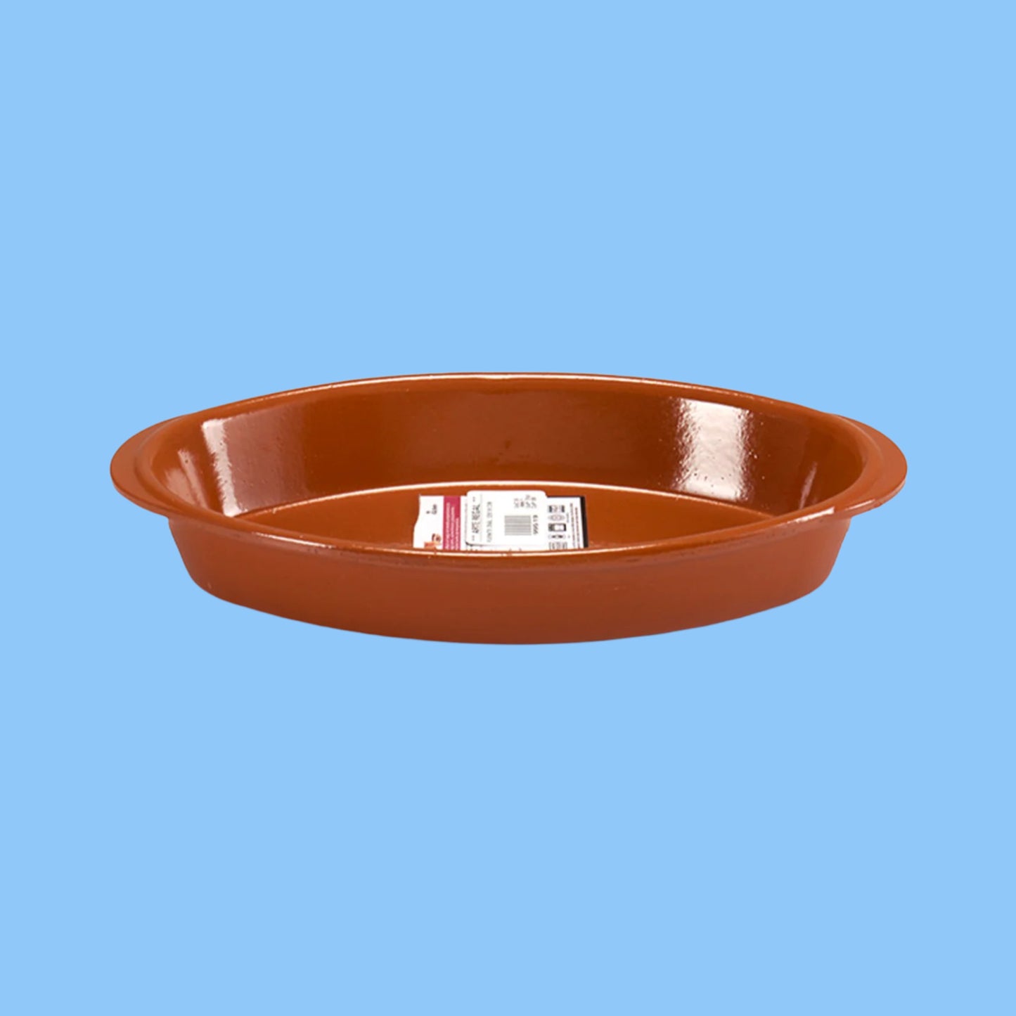 Heena's Haven Brown Clay Deep Oval Plate