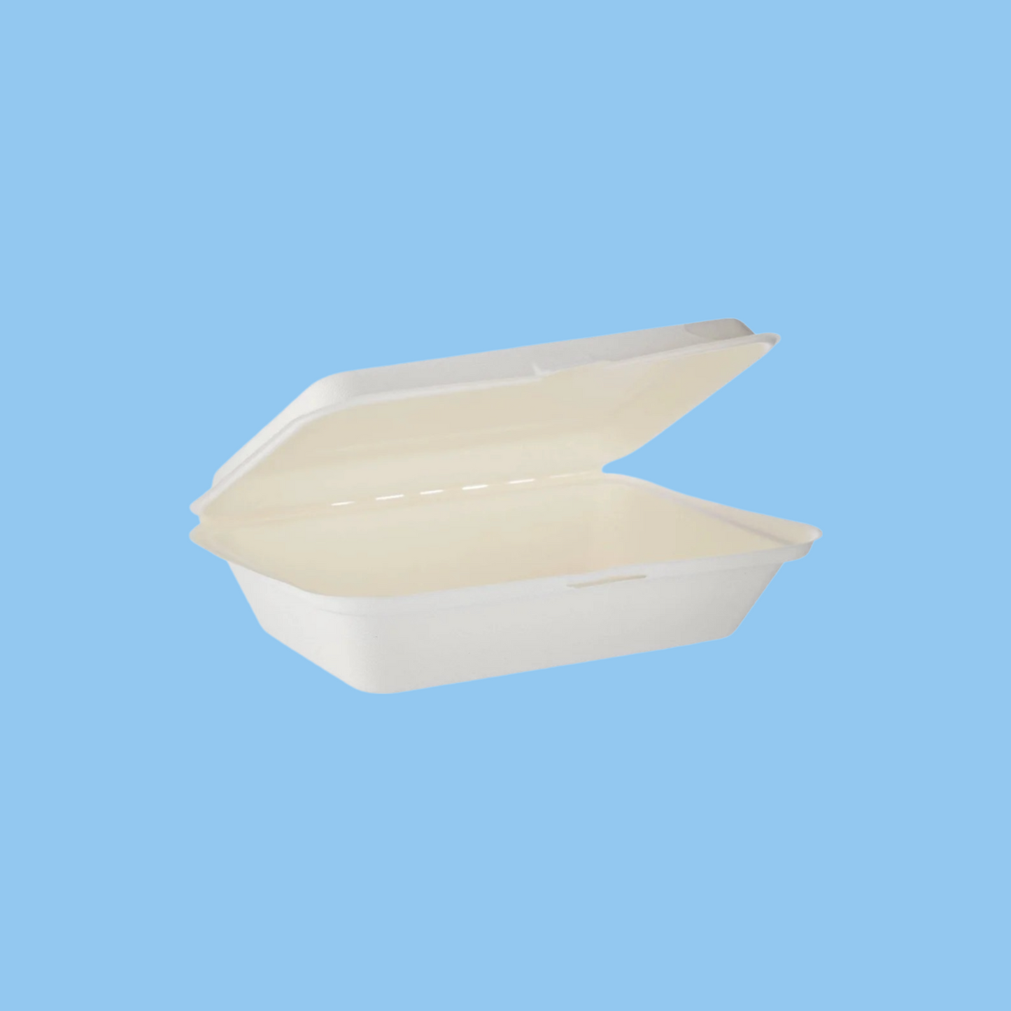 Heena's Haven Bio-Degradable Hinged Container 9x6 Inch 500 Pieces - Heena's Haven