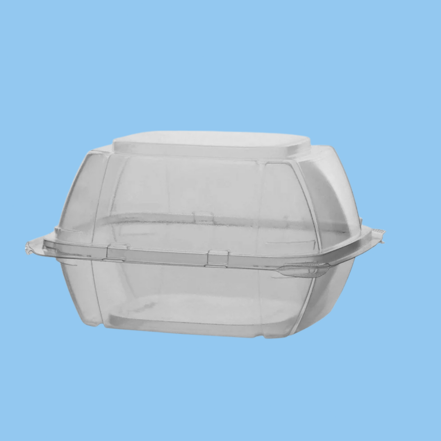 Heena's Haven 6 Clear Hinged Burger Box 50 Pieces x 10 Packets - Heena's Haven