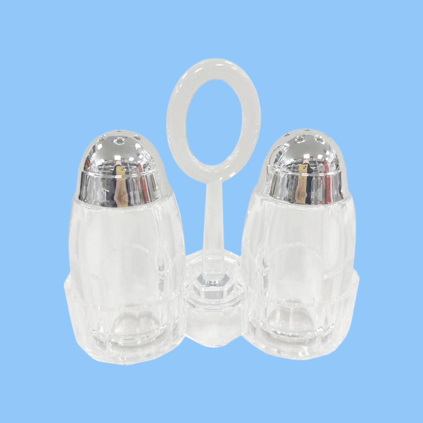 Heena's Haven Transparent Glass Condiment Bottle Set