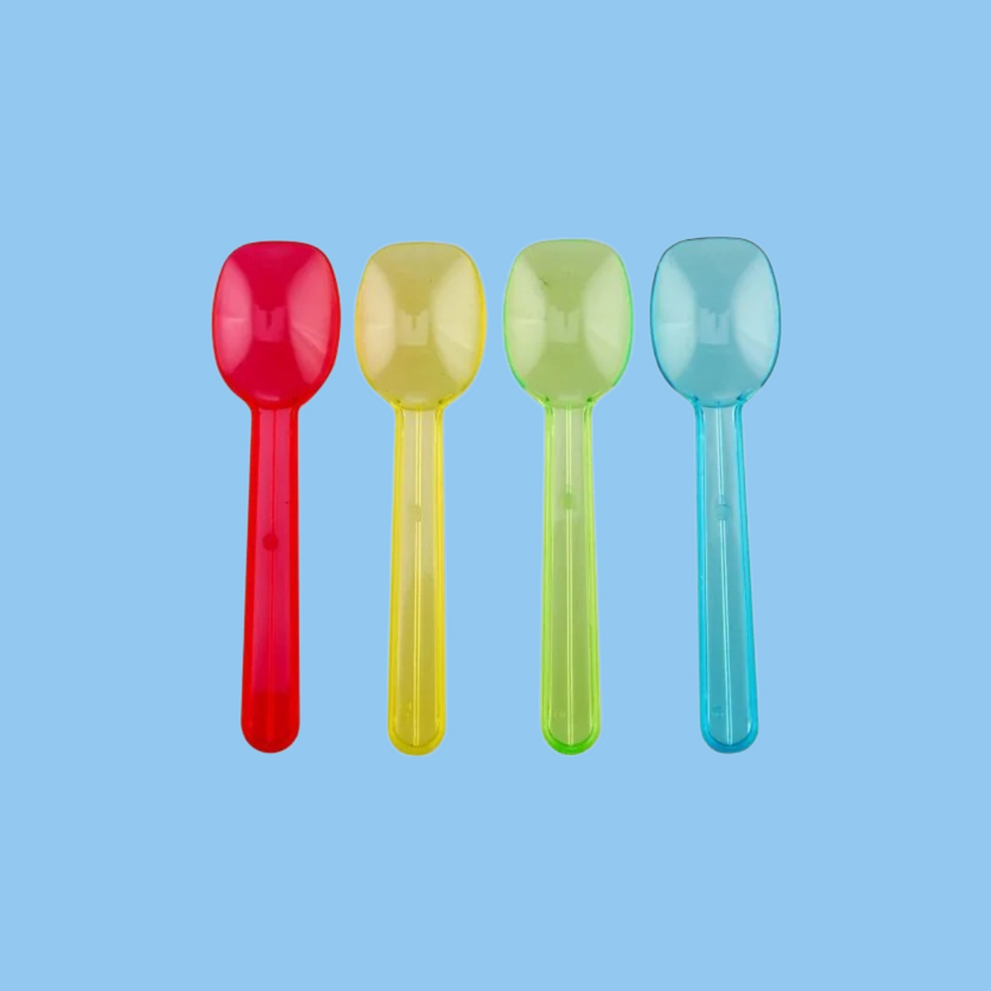 Heena's Haven Plastic Ice Cream Spoon Mixed Color 8.2 Cm Small 10000 Pieces - Heena's Haven