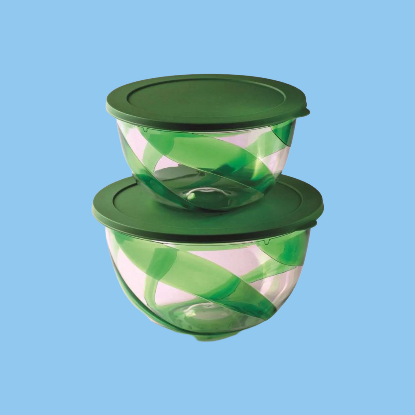 Heena's Haven PS 2 Pieces Salad Bowl 5 Liter and 3 Liter with lids 2 in 1 Set - Heena's Haven