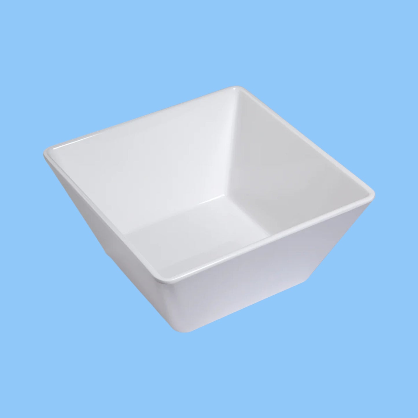 Heena's Haven White Melamine Square Bowl 17.5 cm