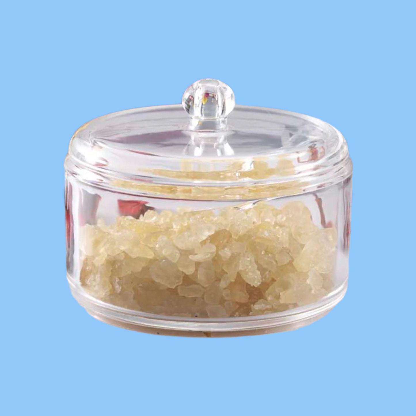 Heena's Haven Round Acrylic Serving Suger Pot with Spoon