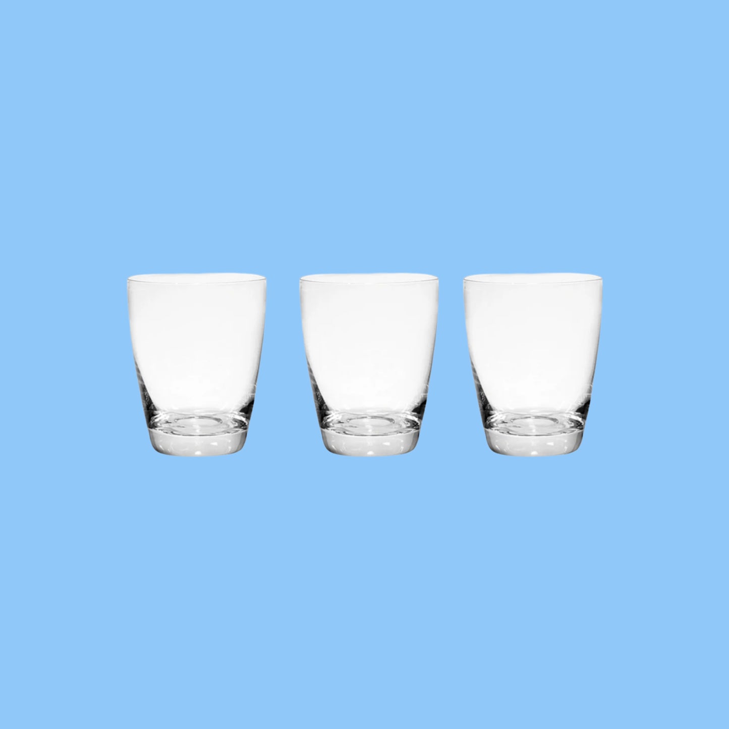 Heena's Haven 3 Piece Glass Domino Water Tumbler 27 cm Set