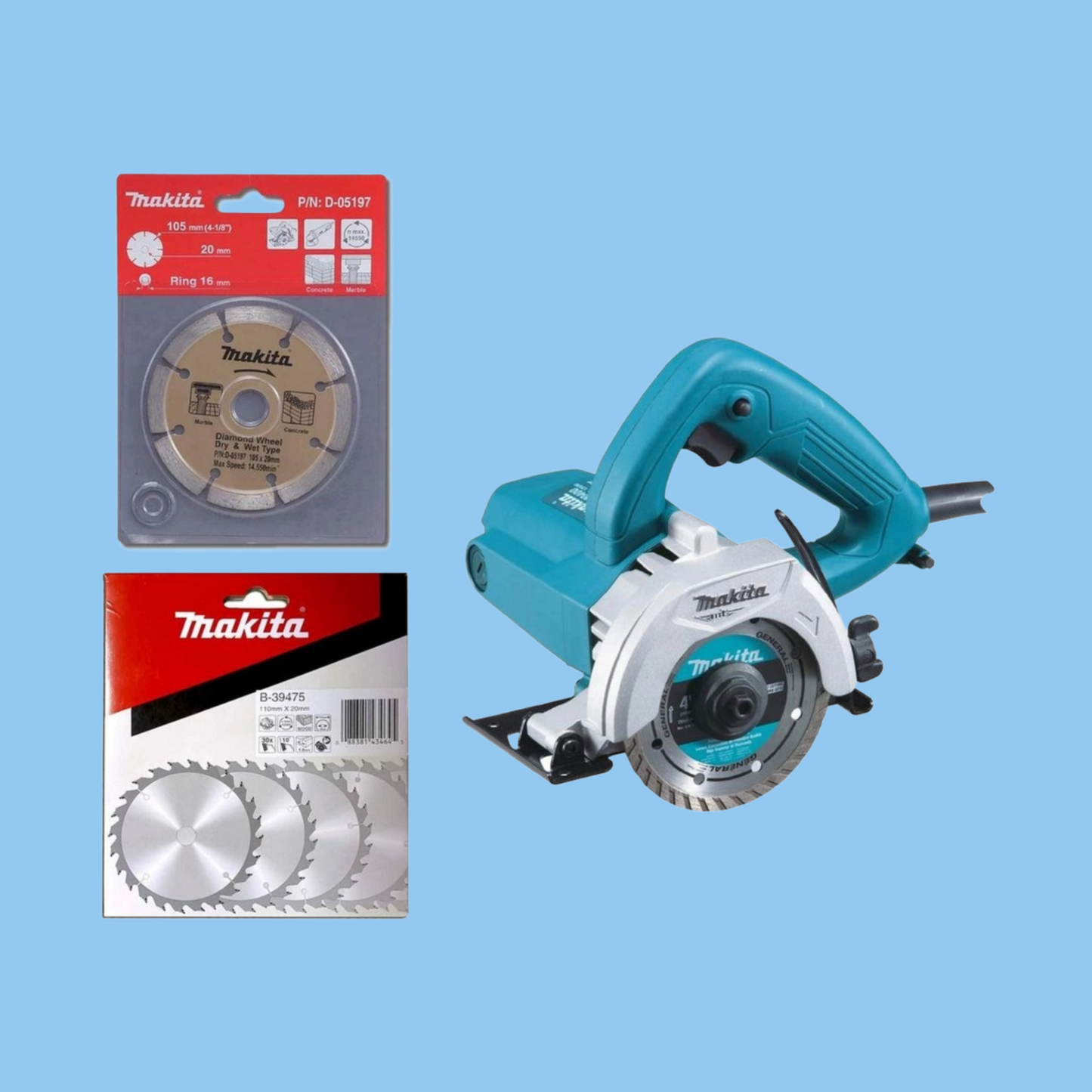 Makita MT Cutter Masonry & Wood Blades Combo, M0400BC - Heena's Haven