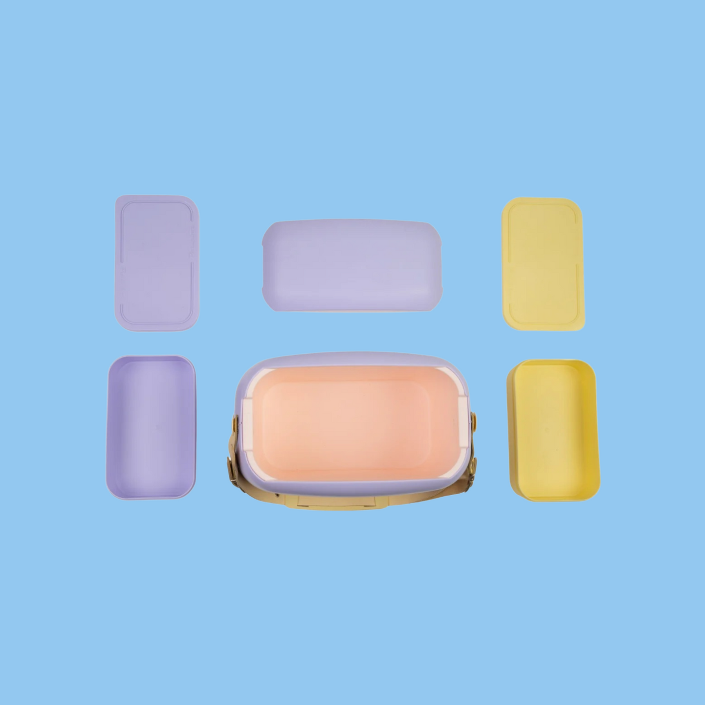 Heena's Haven 6L Summer Pop Cooler Bag with 2 Containers Malva - Amarillo - Heena's Haven