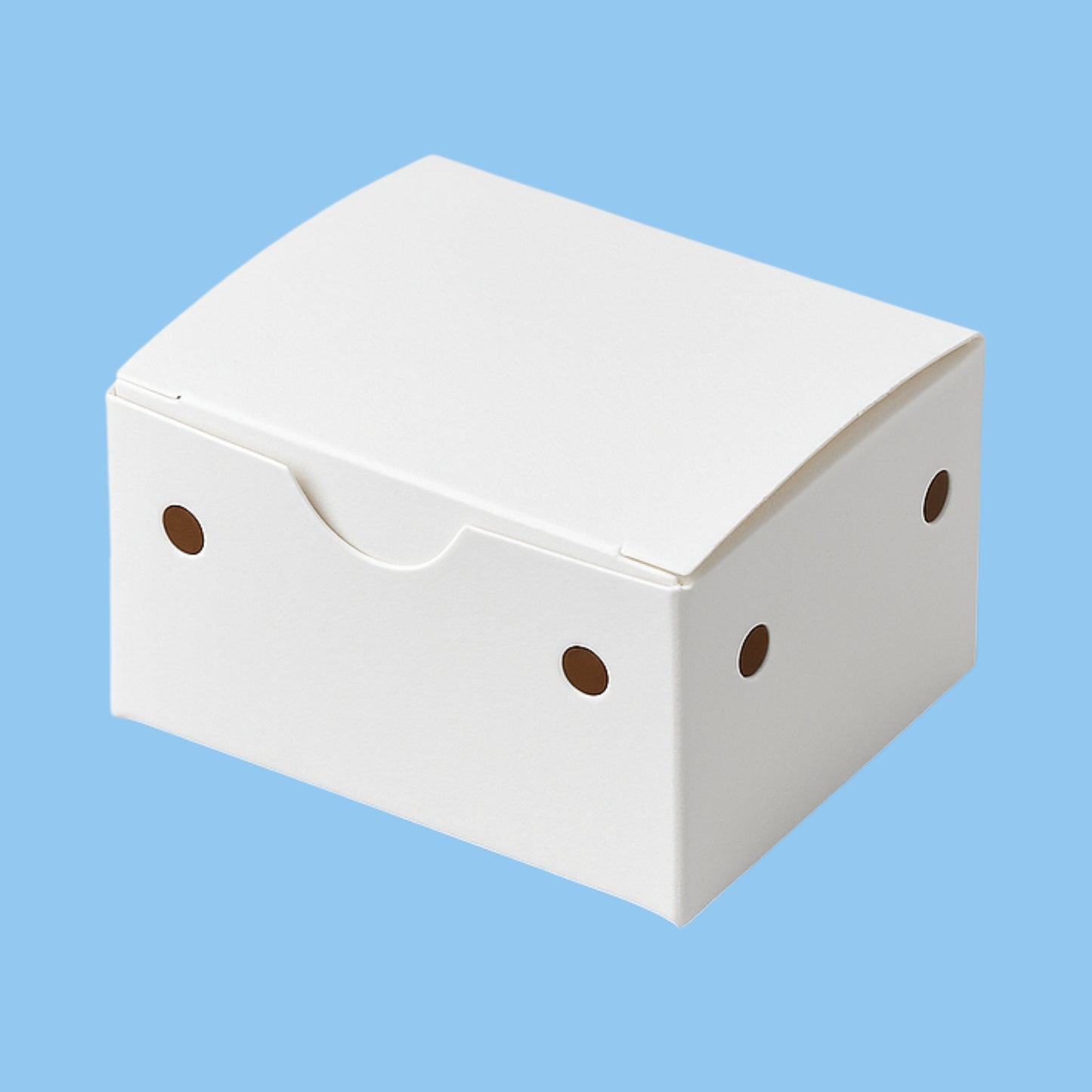 Eco-friendly kraft fries box with ventilation holes – branded packaging