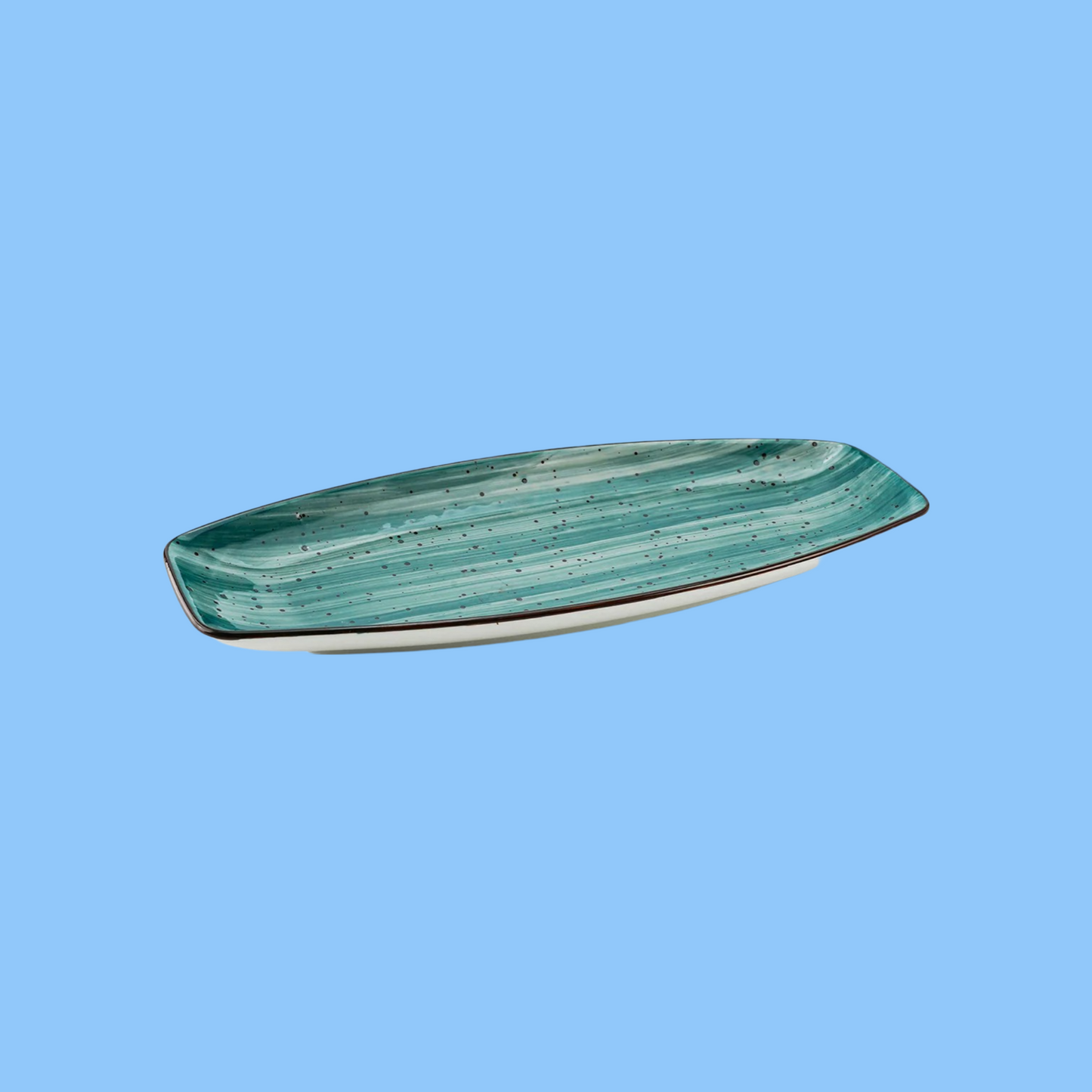 Heena's Haven Color Glaze Porcelain Boat Plate