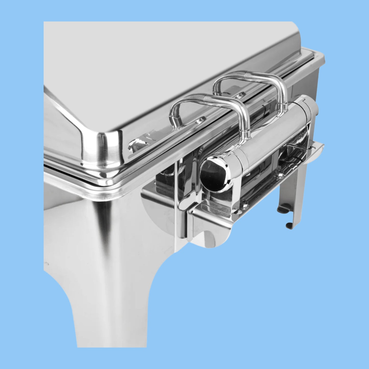 Heena's Haven Stainless Steel 5.5 Liters 2/3 Square Chafing Dish