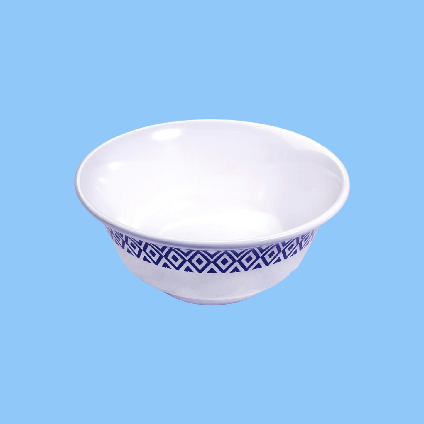 Heena's Haven Melamine Scollop Bowl 8" Blue Line