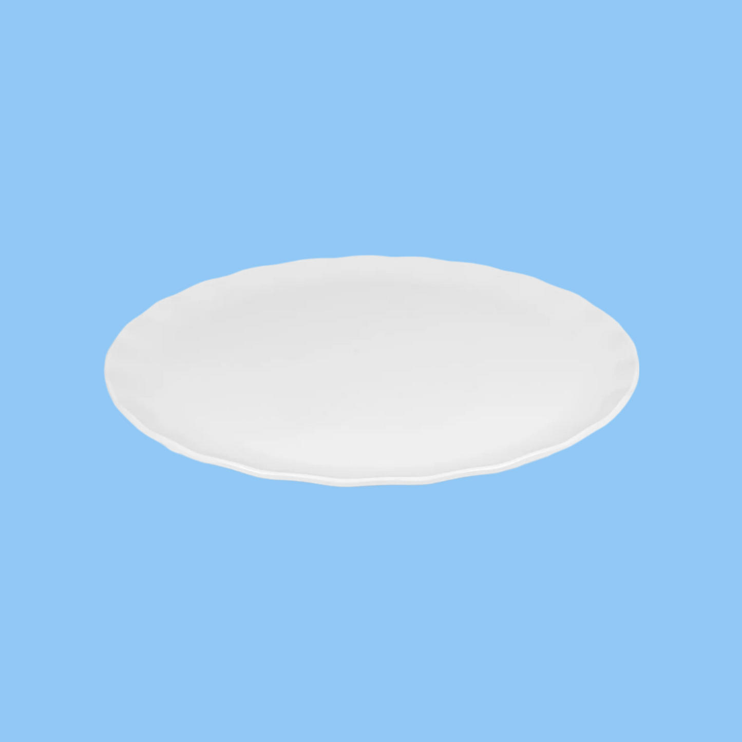 Heena's Haven Melamine Round Wavy Edge Serving Platter