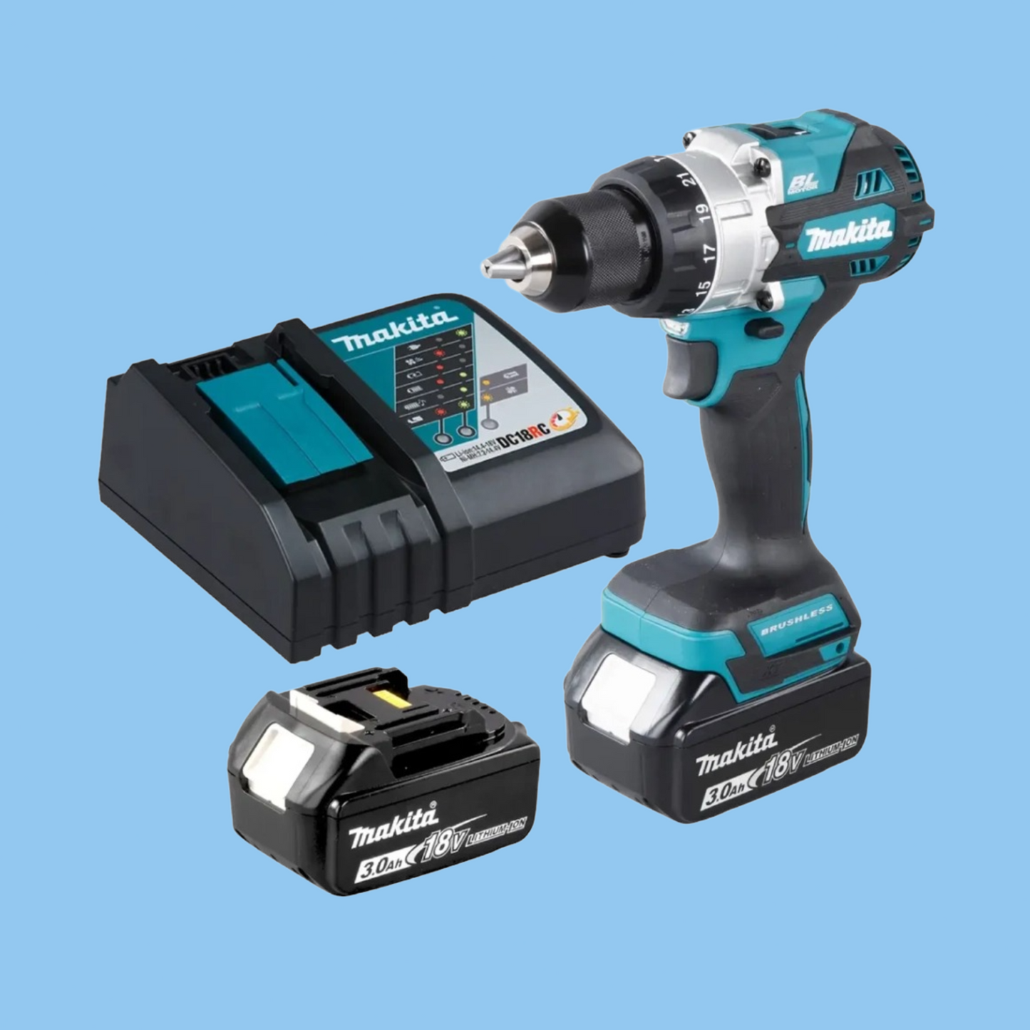 Makita Cordless Hammer Drill DHP486RFJ - Heena's Haven