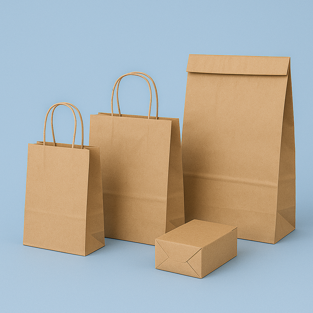 Eco-Friendly Paper Bags - Biodegradable & Durable