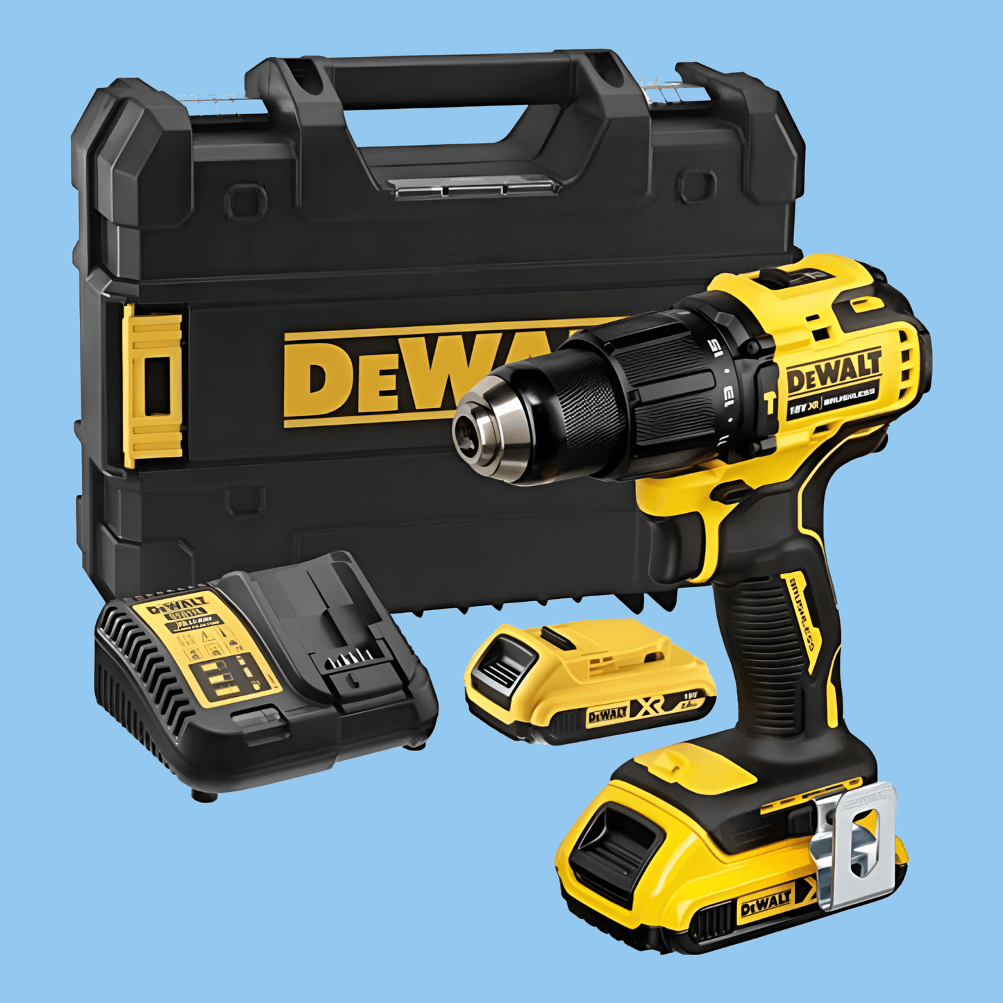 DeWalt 18V Hammer Compact Cordless - 2 X 1.5AH Battery + Charger In TStak - Heena's Haven