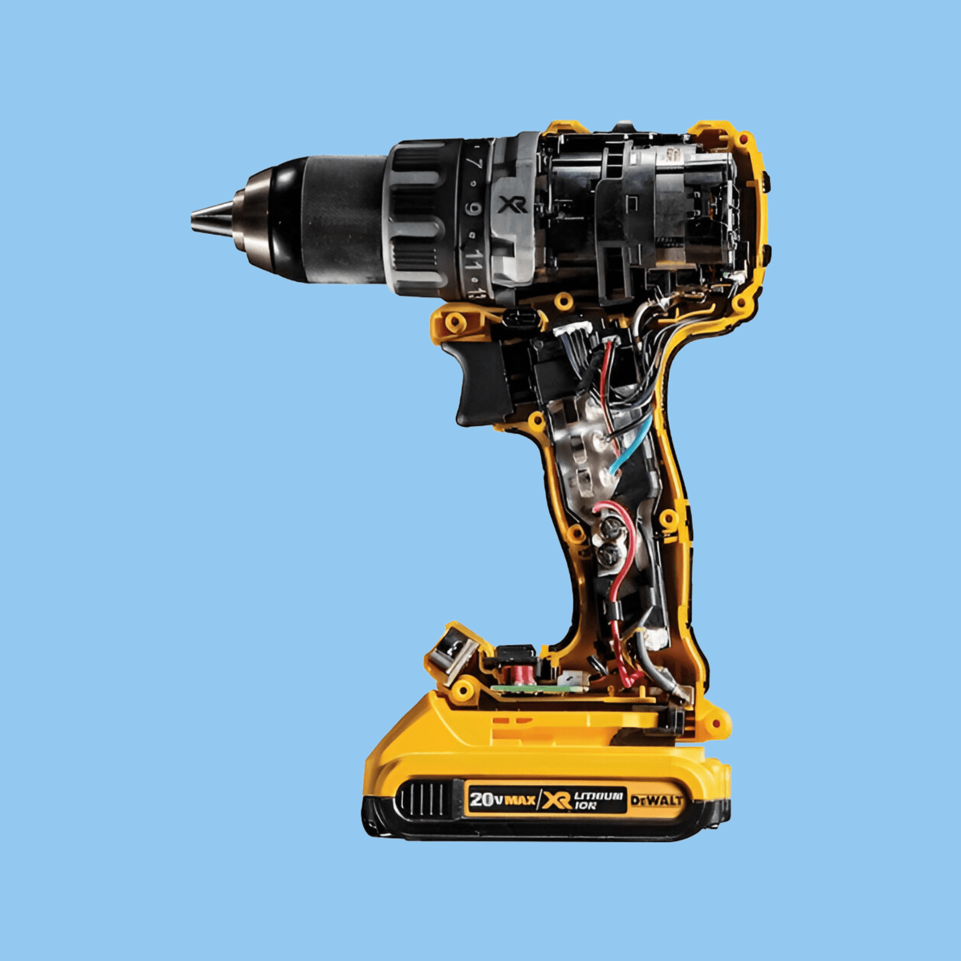 DeWalt DCD778D2TA 18V 2 X 2.0Ah Lithium XR Brushless Electric Hammer Drill - Screwfix EU