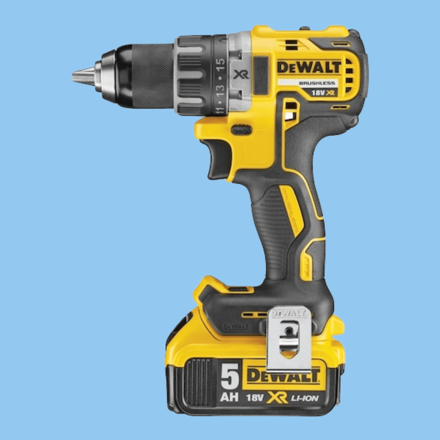 DeWalt 18V Brushless Compact Drill Driver, 2 x 5.0Ah batteries, charger and kit box - Heena's Haven