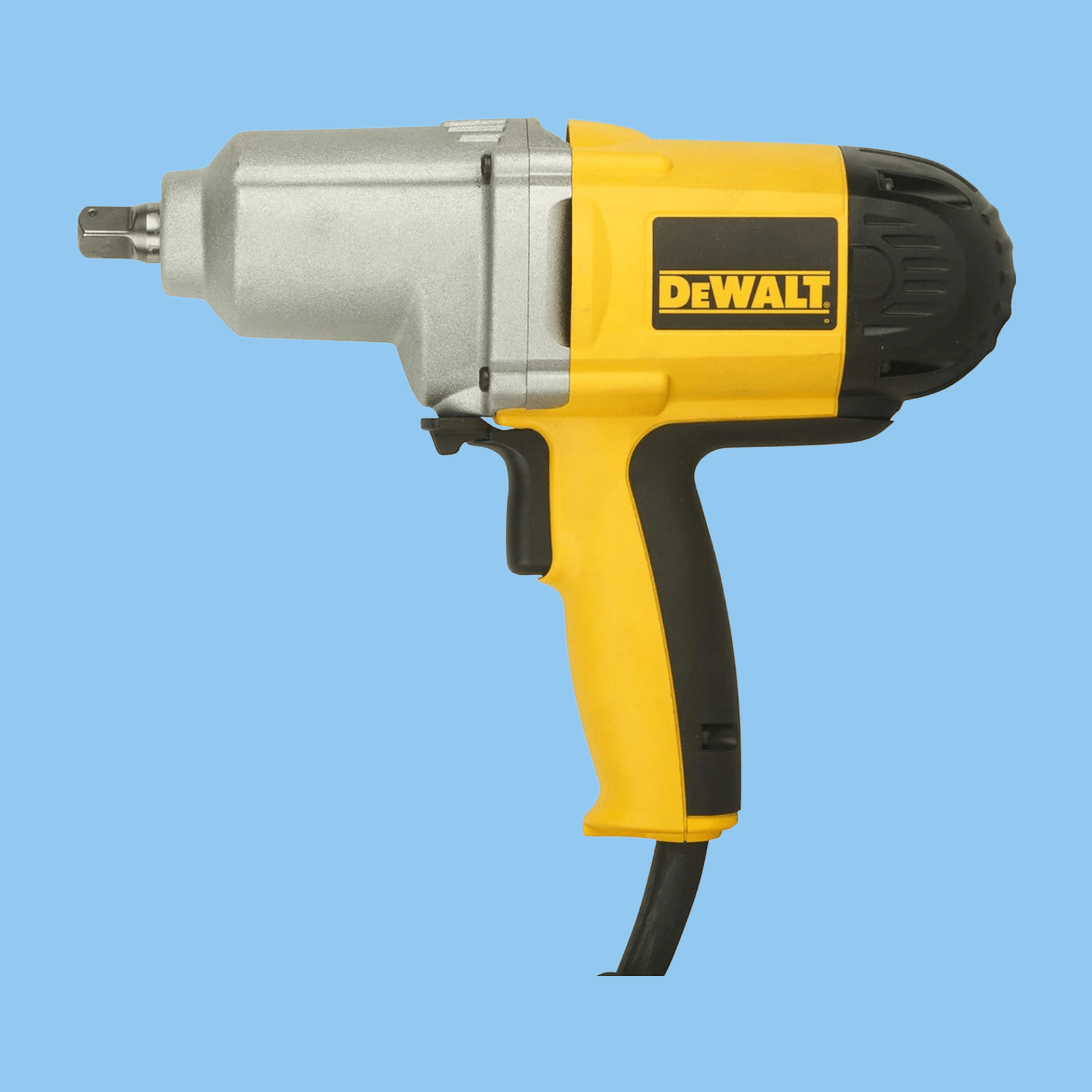 DeWalt DW292-GB 710W 1/2" Impact Wrench in action removing a lug nut.