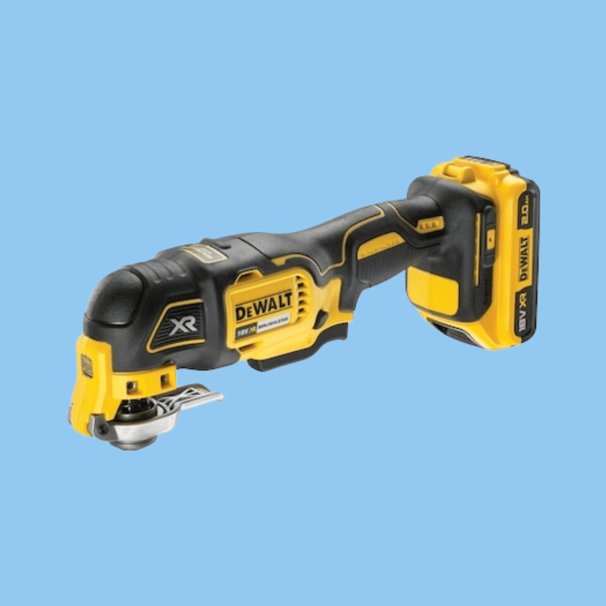 DeWalt DCS355D2-GB 18V XR Cordless Oscillating Tool - 2 X 2Ah Battery + Charger - Heena's Haven