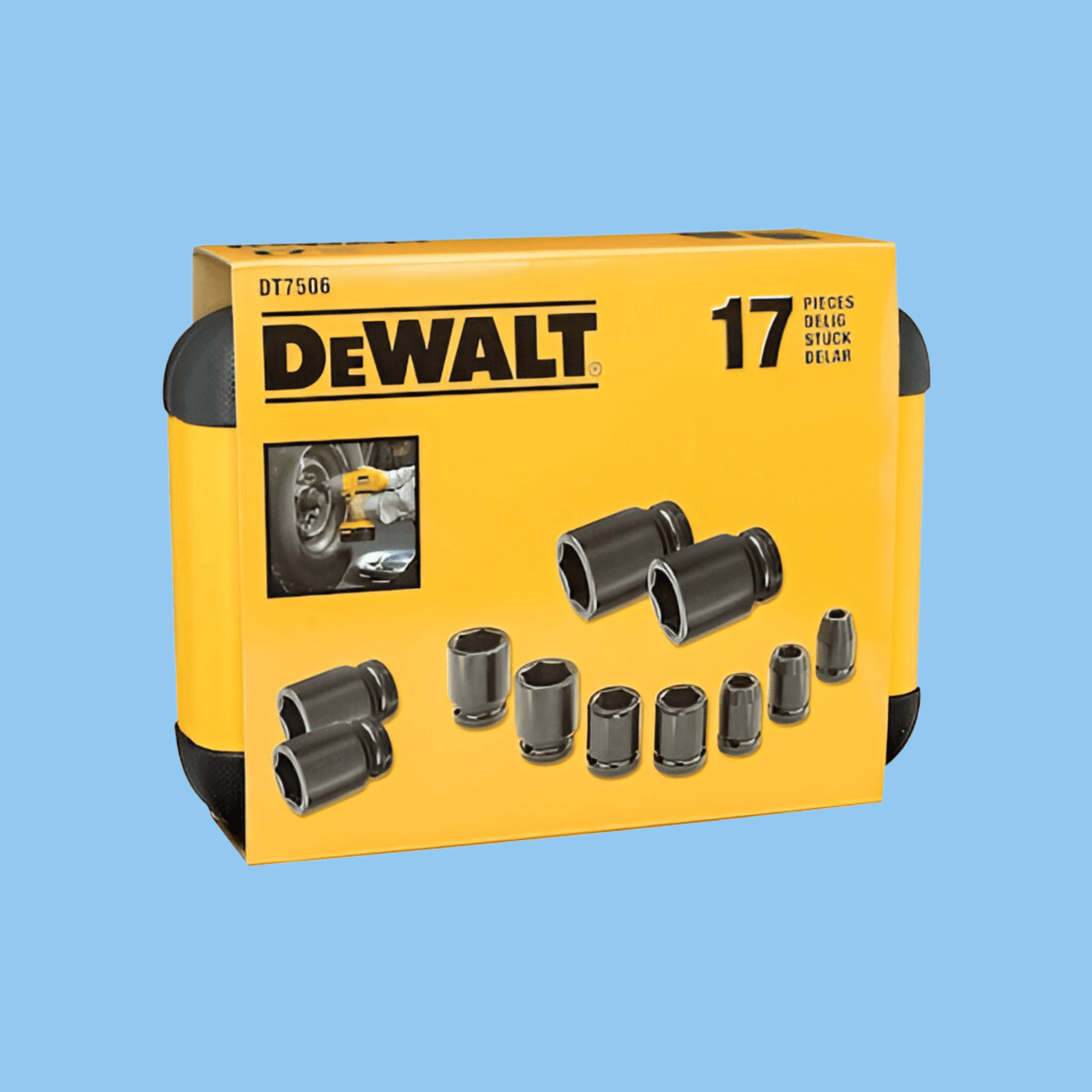 DeWalt DT7506-QZ 17PC Impact Socket Set - Heena's Haven