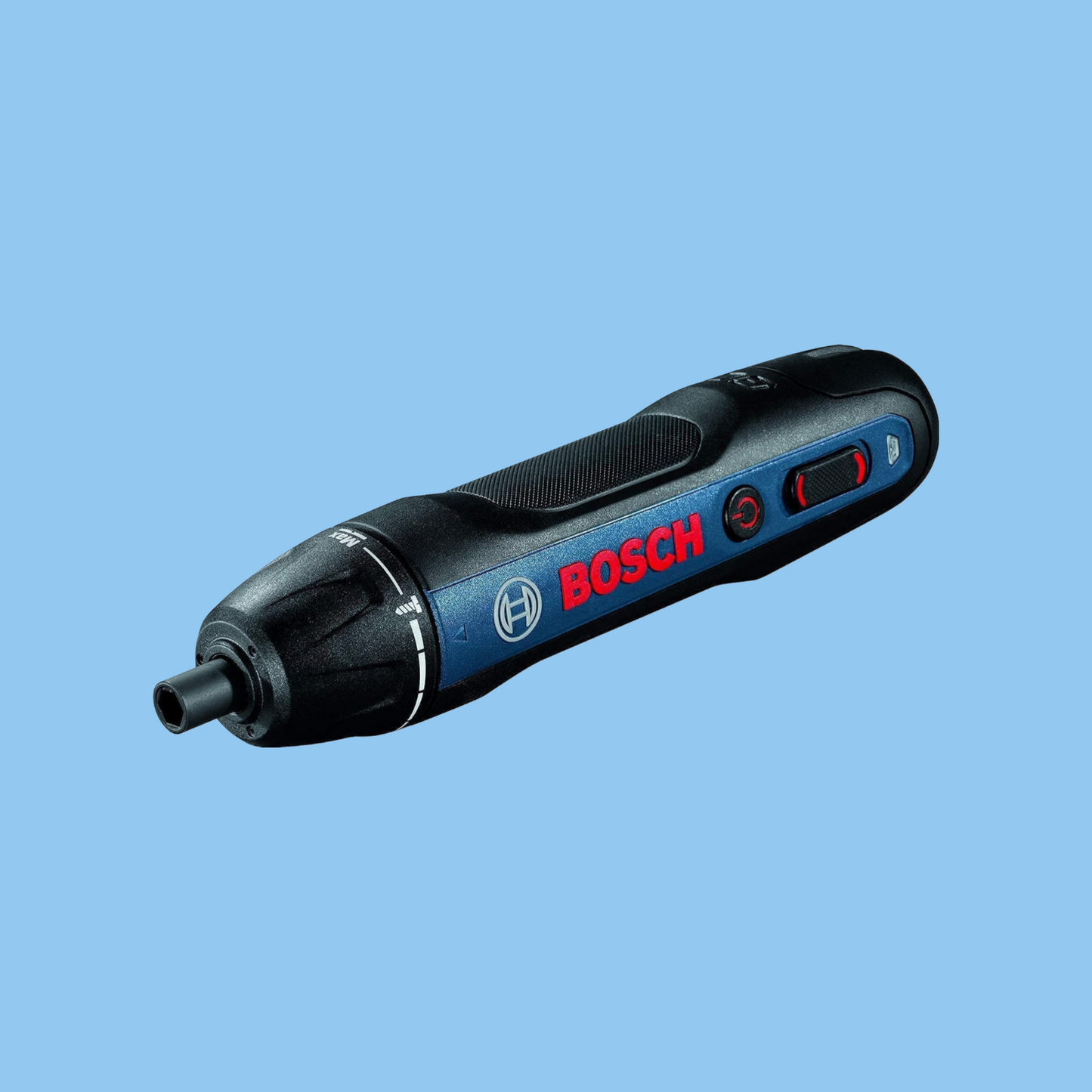 Compact and lightweight Bosch Go cordless screwdriver with ergonomic design.
