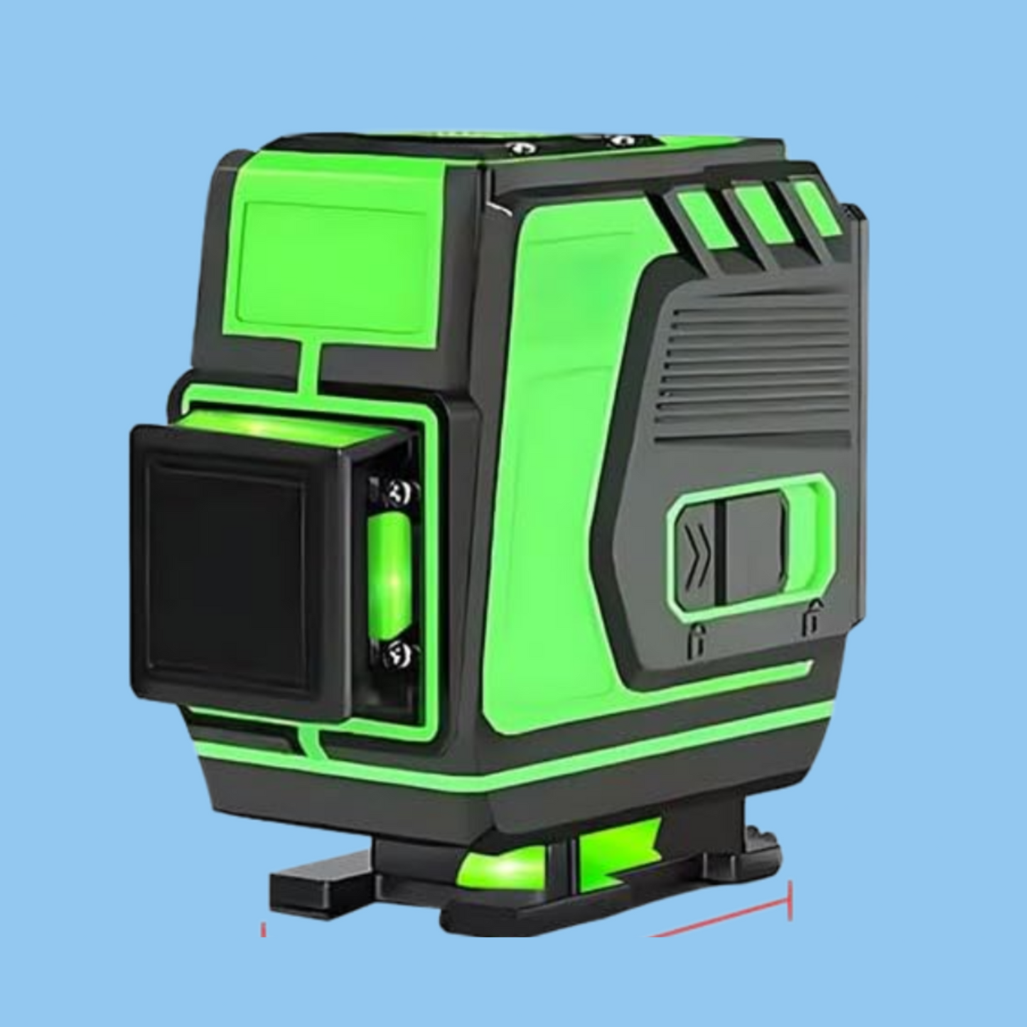 Gluckluz Self-Leveling Green Laser Level: 8 Lines (UK Plug)