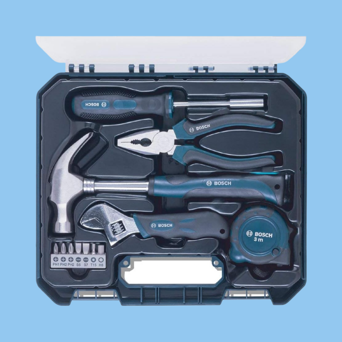 Bosch Hand Tool Kit (Blue, 12 Pieces)