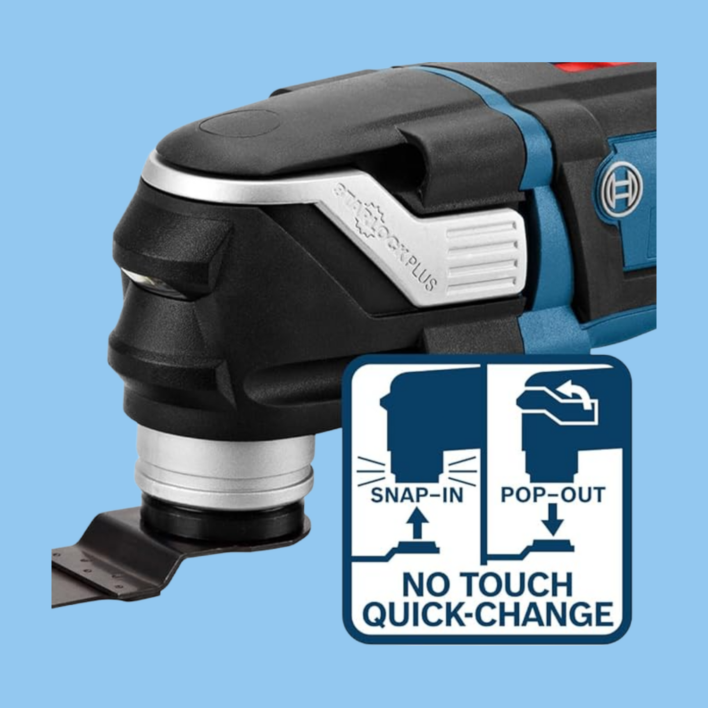 BOSCH 18-Volt EC Brushless StarlockPlus Oscillating Multi-Tool Bare Tool GOP18V-28N - Heena's Haven