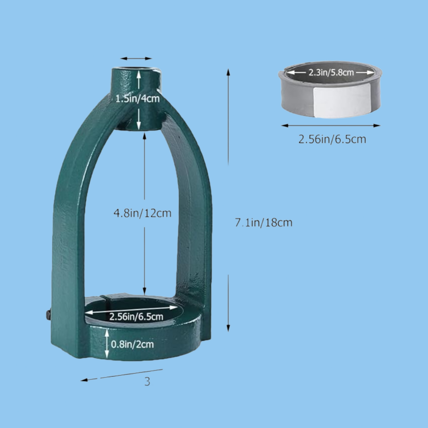 ZHUAGI Square Hole Chisel Drilling Machine - Mortising Attachment for Drill Press 65-58 reducer sleeve)