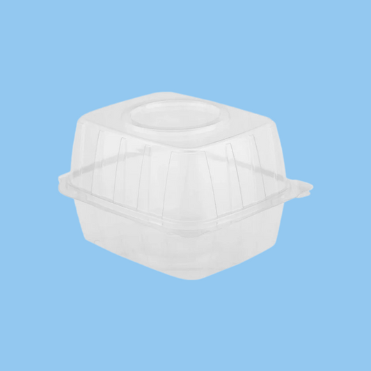 Heena's Haven Clear Hinged Croissant Container - Heena's Haven