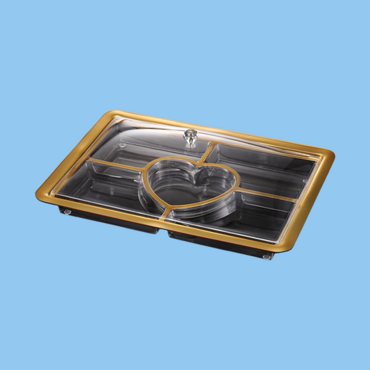 Heena's Haven Rectangular Serving Set with Dividers 49 cm - Heena's Haven