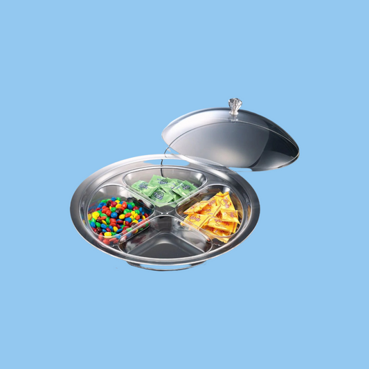 Heena's Haven Round 4 Compartment Serving Set 35 cm - Heena's Haven