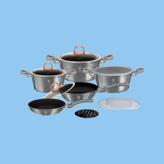Heena's Haven 12 Pieces Cookware Set Moonlight Collection - Heena's Haven