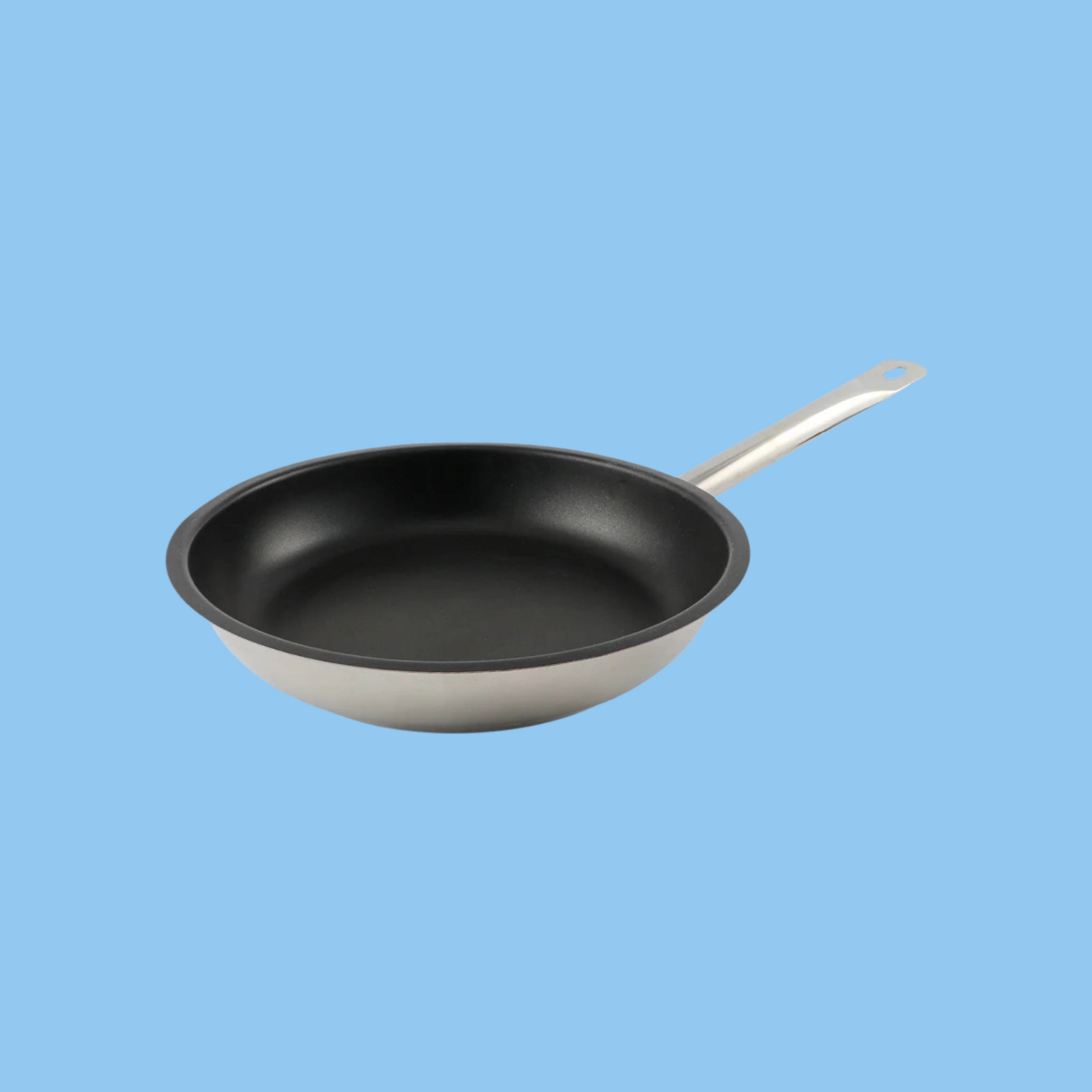Heena's Haven Non-Stick Stainless Steel Frying Pan with Single Handle 32 cm - Heena's Haven