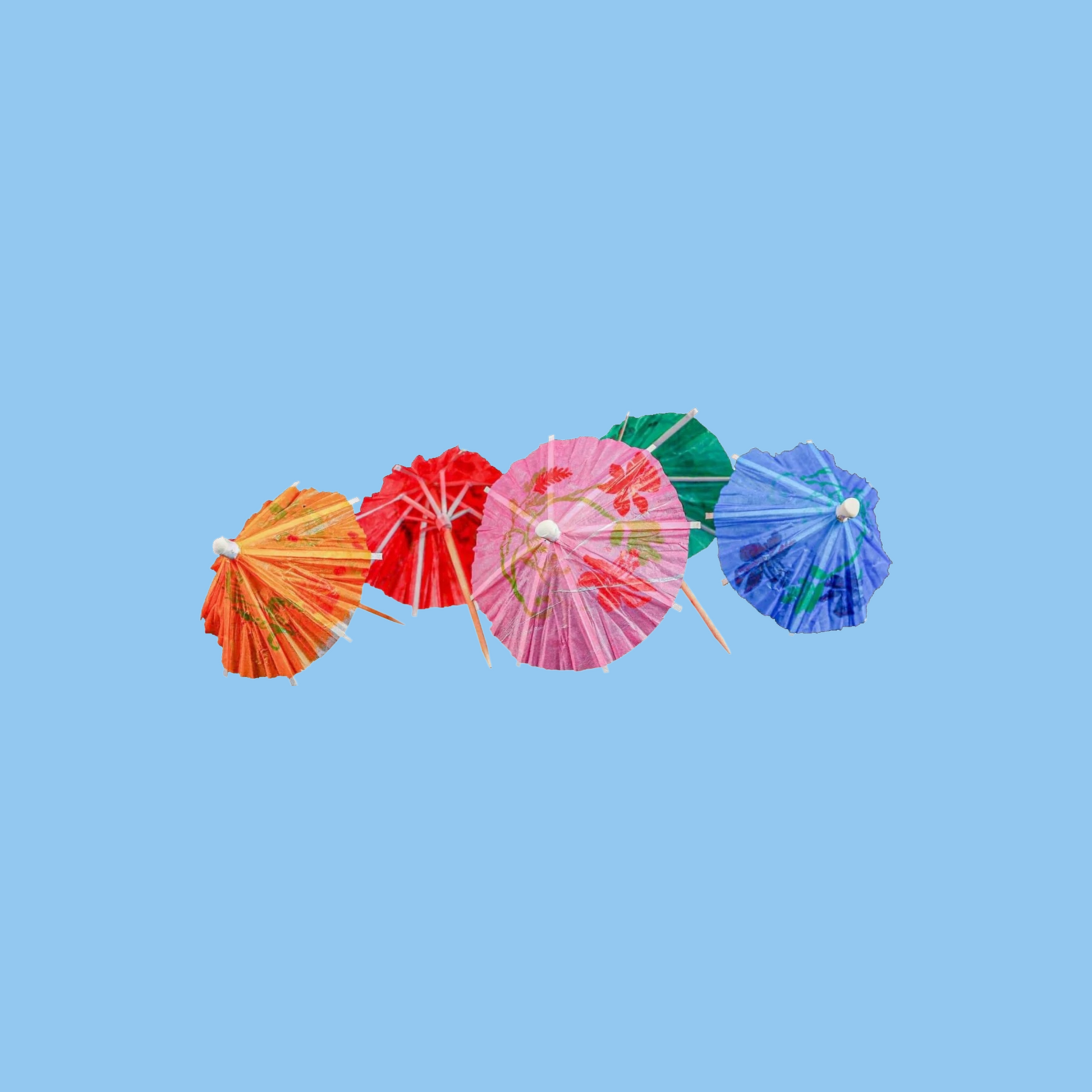 Heena's Haven Cocktail Umbrella Picks Multicolour 144 Pieces - Heena's Haven